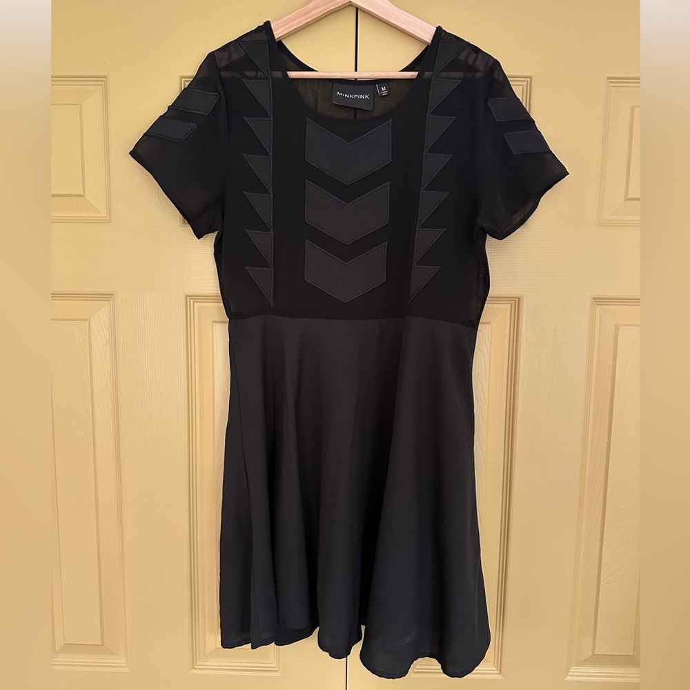 MINKPINK Black Fit and Flare Mini Dress